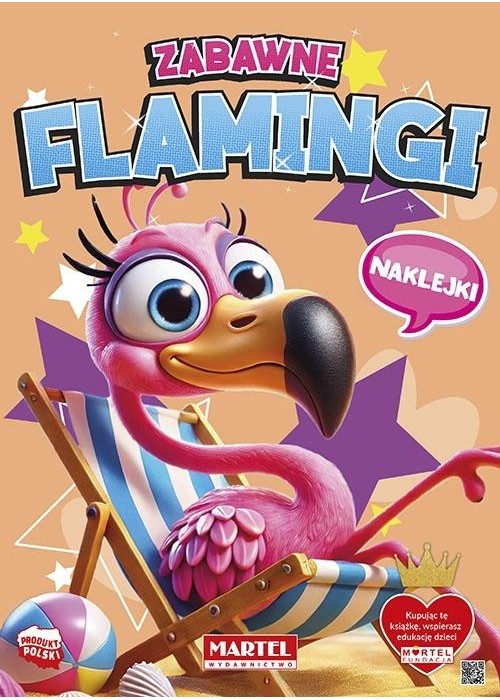 Zabawne flamingi z naklejkami