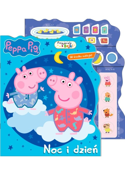 Peppa Pig. Przyjaciele z bajki. Noc i dzień