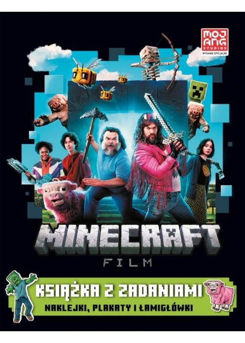 Minecraft. Film. Naklejki, plakaty i łamigłówki