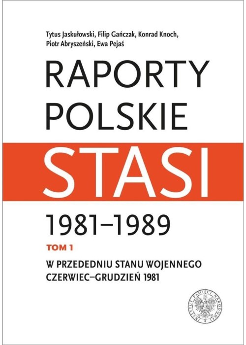 Raporty polskie Stasi 1981-1989 T.1