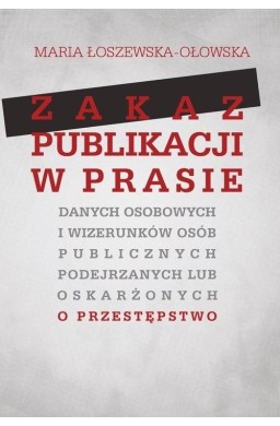 Zakaz publikacji w prasie danych osobowych...