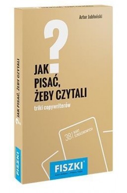 Fiszki. Jak pisać, żeby czytali?