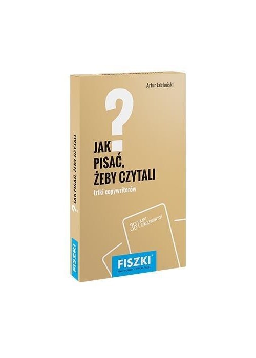 Fiszki. Jak pisać, żeby czytali?