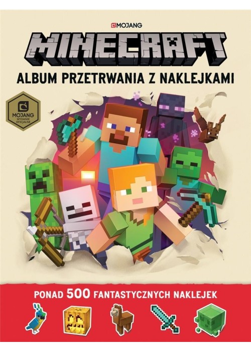 Minecraft. Album przetrwania z naklejkami