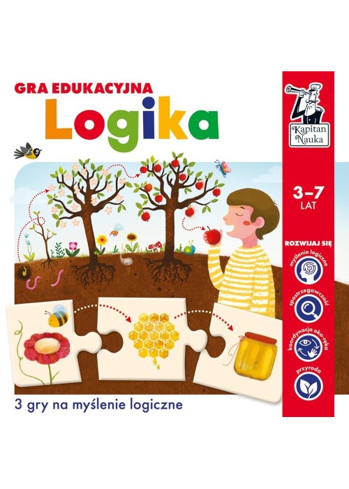 Gra edukacyjna. Kapitan Nauka. Logika