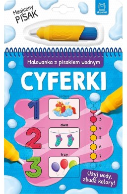 Malowanka z pisakiem wodnym. Cyferki