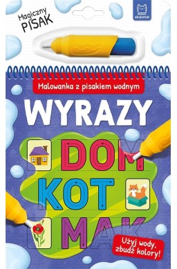 Malowanka z pisakiem wodnym. Wyrazy