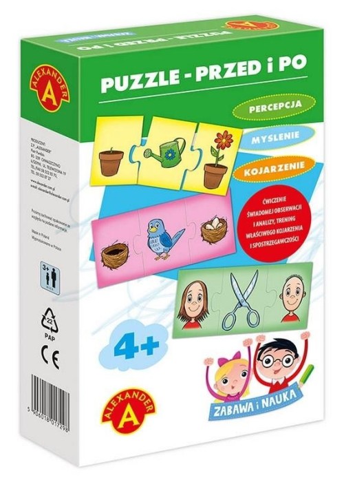 Zabawa i Nauka - Puzzle Przed i Po ALEX