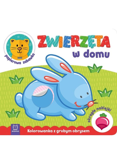 Zwierzęta w domu. Kolorowanka z grubym obrysem