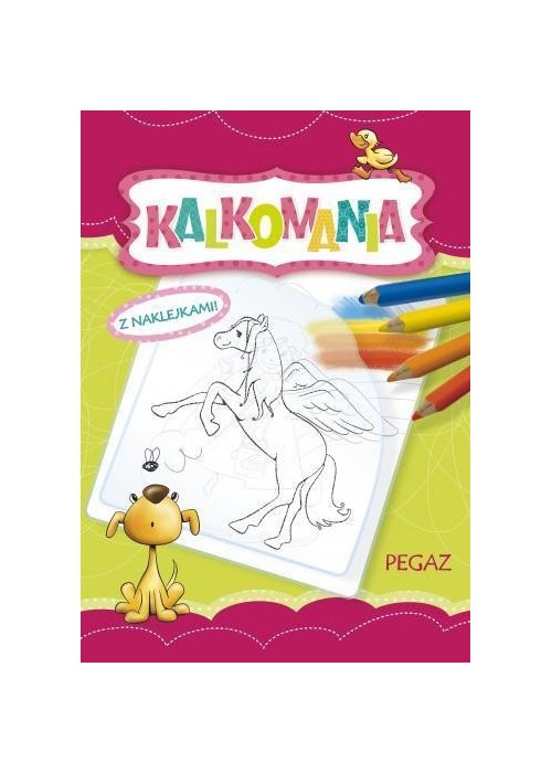 Kalkomania z naklejkami. Pegaz