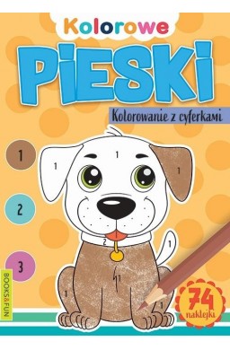 Pieski. Kolorowanie z cyferkami