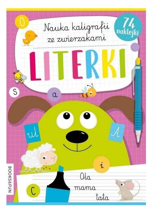 Nauka kaligrafii ze zwierzakami. Literki