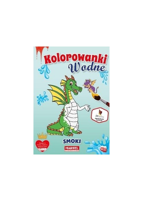 Kolorowanka wodna Smoki