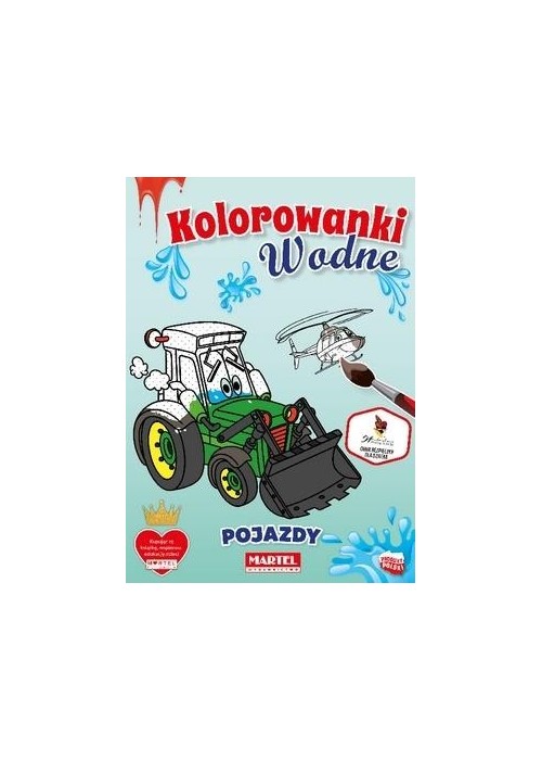 Kolorowanka wodna Pojazdy