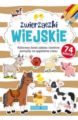 Kolorowanka z naklejkami - Zwierzaczki wiejskie