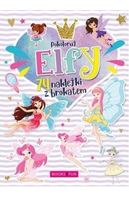 Kolorowanka z naklejkami - Elfy