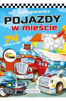 Kolorowanka z naklejkami - Pojazdy w mieście