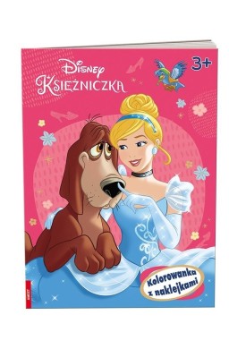 Disney Księżniczka. Kolorowanka z naklejkami