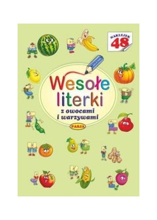 Wesołe literki z owocami i warzywami