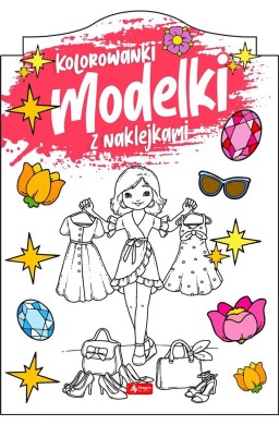 Modelki. Kolorowanka z naklejkami