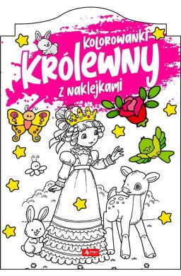 Królewny. Kolorowanka z naklejkami