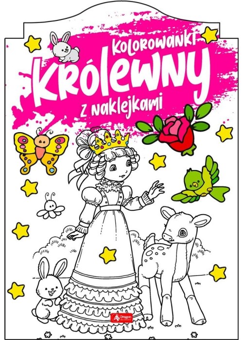 Królewny. Kolorowanka z naklejkami