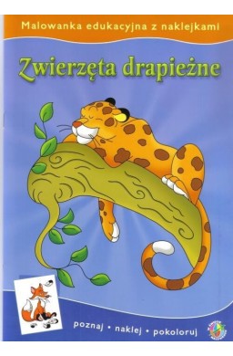 Malowanki edukacyjne - Zwierzęta drapieżne