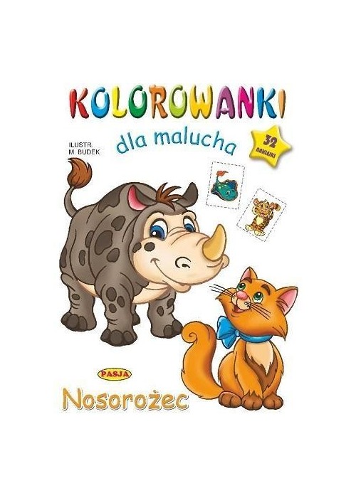 Kolorowanka dla malucha. Nosorożec