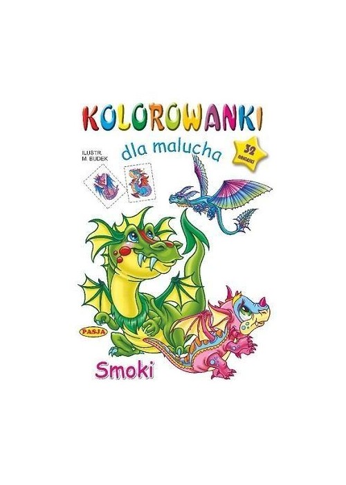 Kolorowanka dla malucha. Smoki