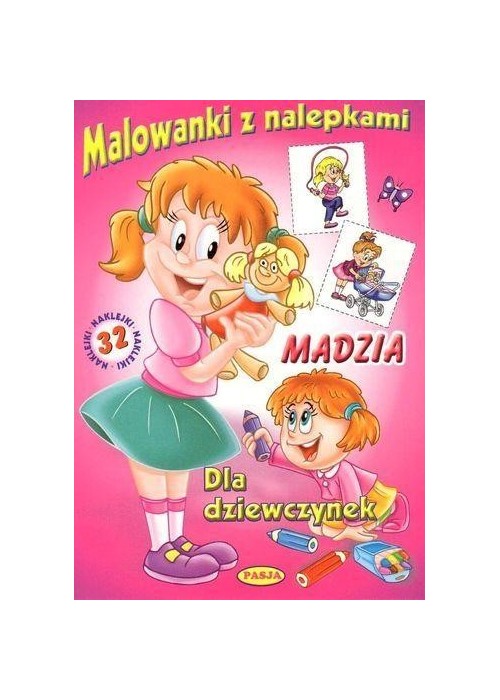 Malowanki z nalepkami - Madzia