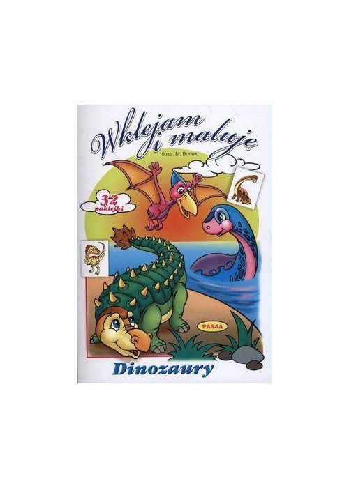 Wklejam i maluję - Dinozaury