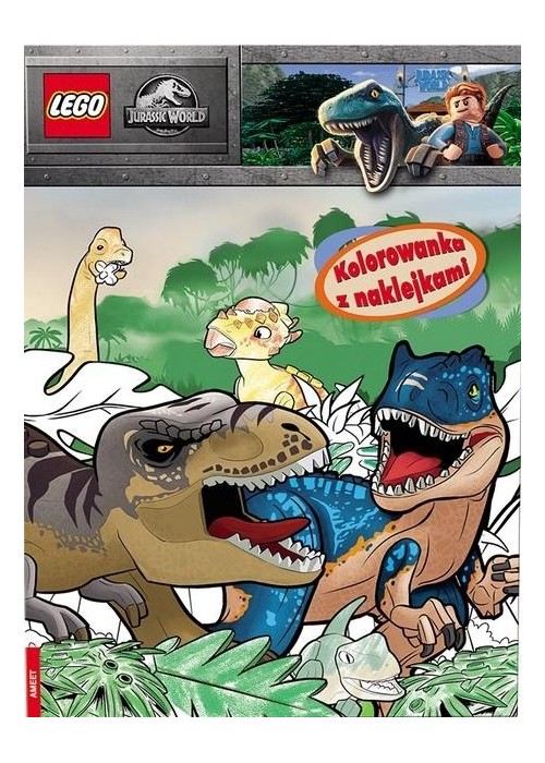 Lego Jurassic World. Kolorowanka z naklejkami