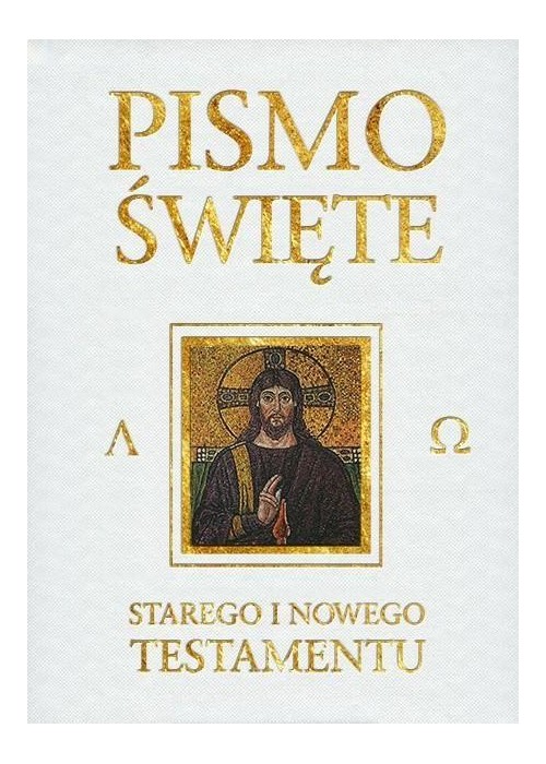 Pismo Święte ST i NT białe ze złoceniem