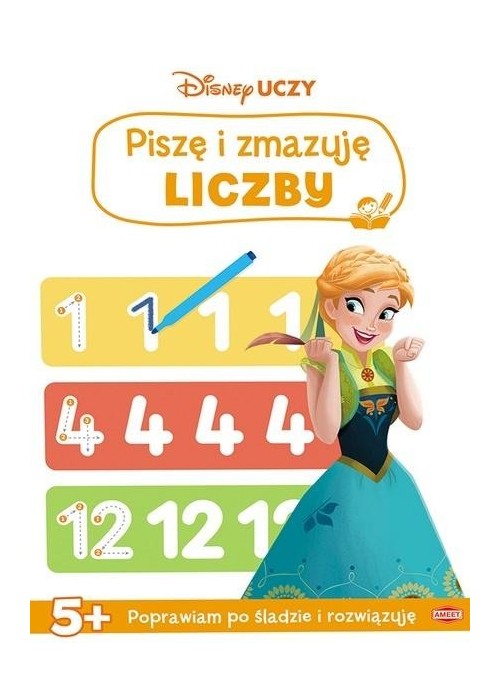 Disney uczy. Kraina Lodu. Piszę i zmazuję liczby