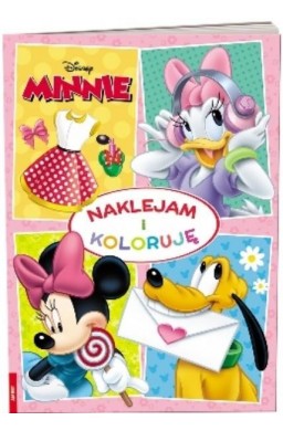 Minnie. Naklejam i koloruje