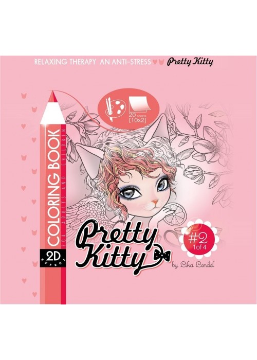 Kolorowanka antystresowa 200x200 Pretty Kitty 2