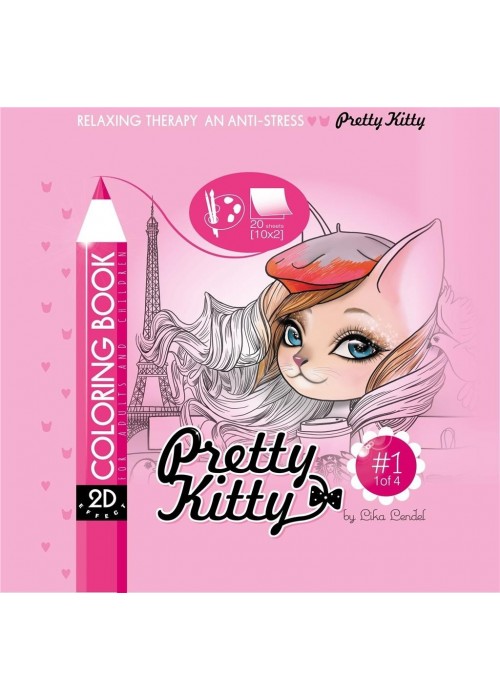 Kolorowanka antystresowa 200x200 Pretty Kitty 1