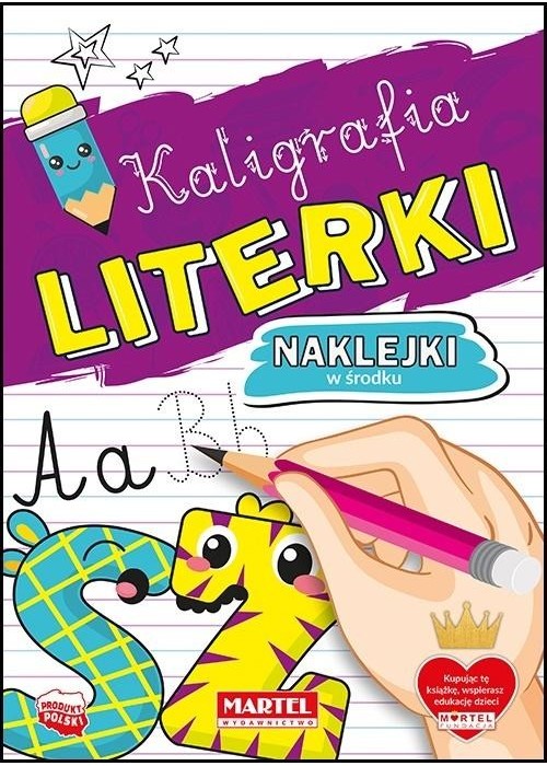 Kaligrafia. Literki z naklejkami