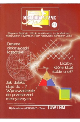 Miniatury matematyczne 51 Dawne ciekawostki..