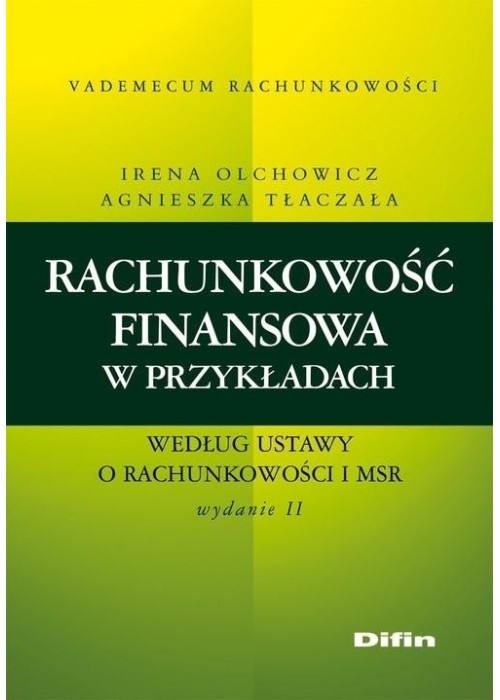 Rachunkowość finansowa w przykładach..