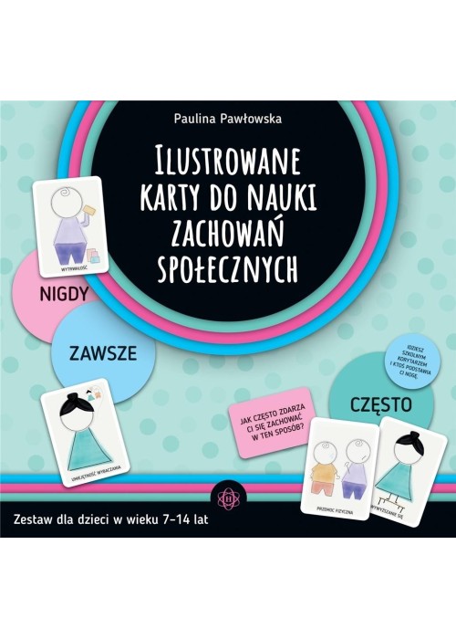 Ilustrowane karty do nauki zachowań społecznych