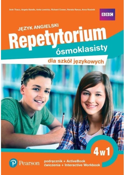 Repetytorium ósmoklasisty dla język. 4w1 podr.+ćw.